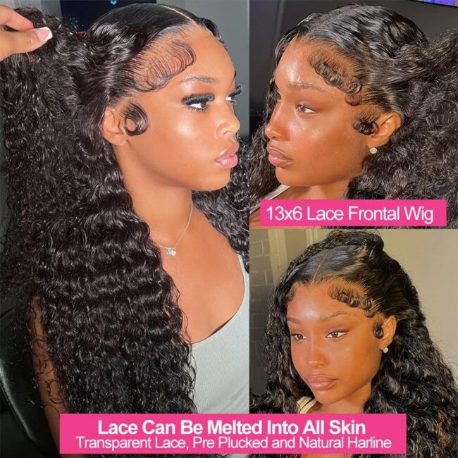 Curly Bob Wig Human Hair 13x4 Deep Wave HD Lace Front Wigs Human Hair 220% Density Short Curly Wet And Wavy Human Hair Wigs for Black Women Glueless curly Wig With Baby Hair (Copy) - Image 9