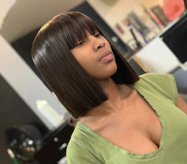 Bob Paris Black Human Hair Wig: Parisian-Chic, 100% Human Hair – Sleek, Versatile, and Naturally Luxe - Image 5