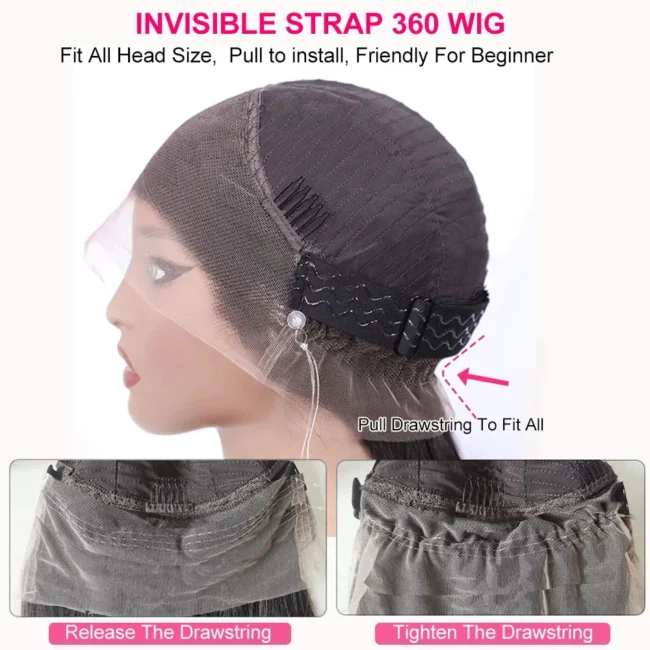 Deep Wave HD Lace Front Wig Water Wave Human Hair Wigs 6x6 Closure Glueless Wig - Image 4