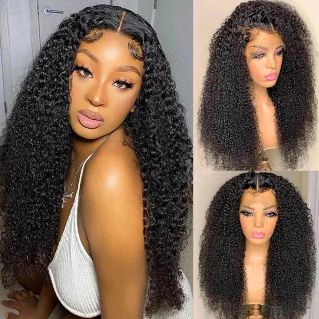 Deep Wave HD Lace Front Wig Water Wave Human Hair Wigs 6x6 Closure Glueless Wig