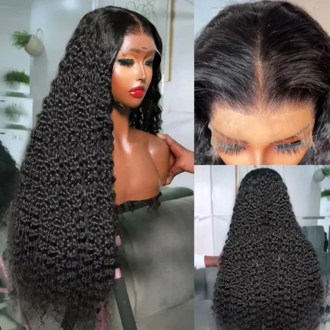 Deep Wave HD Lace Front Wig Water Wave Human Hair Wigs 6x6 Closure Glueless Wig - Image 8