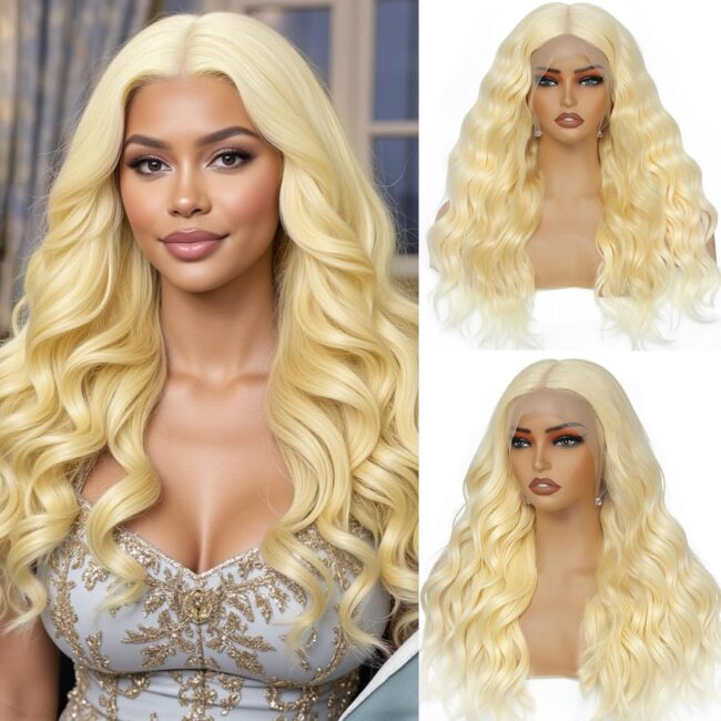 Effortless Glamour, Natural Volume – HD Transparent Body Wave Lace Front Wig with 180% Density & Baby Hair!