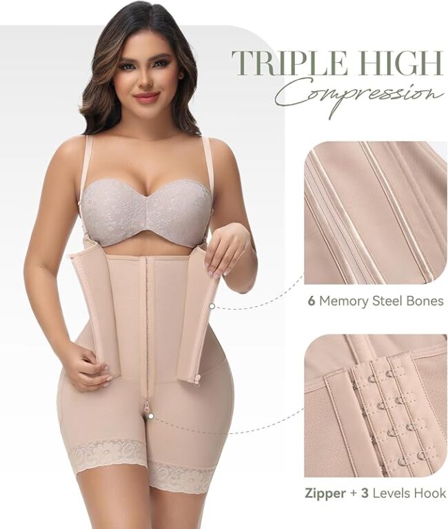 Fajas Colombianas Shapewear for Women: Tummy Control Body Shaper (Post-Surgery Compression Garment) - Image 15