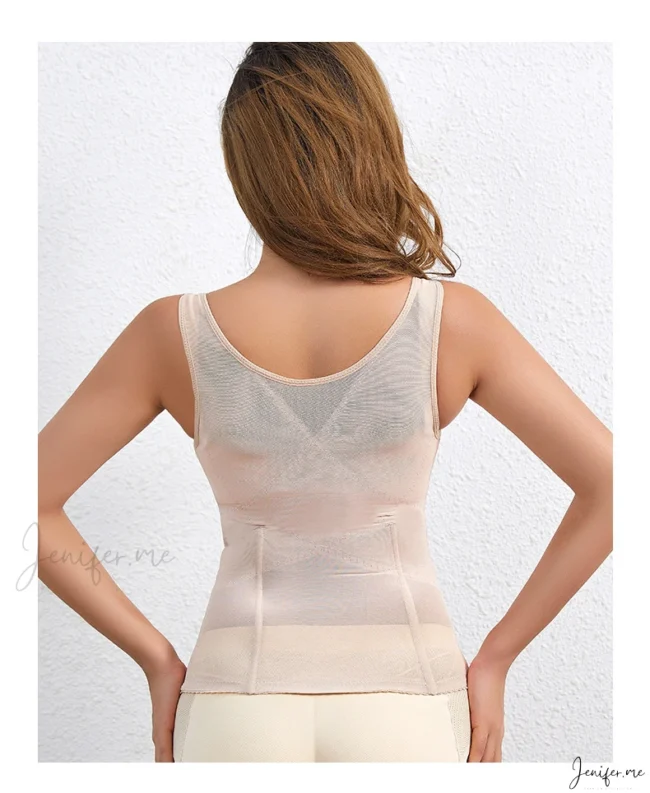 Feminine Body Shaper Tank Top: Smooth Silhouette with Delicate Design - Image 5