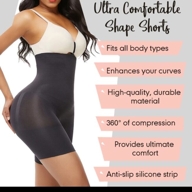 Women’s Slimmer Seamless Enhancer Shaper—High Waist Compression BBL Butt Lift Shorts