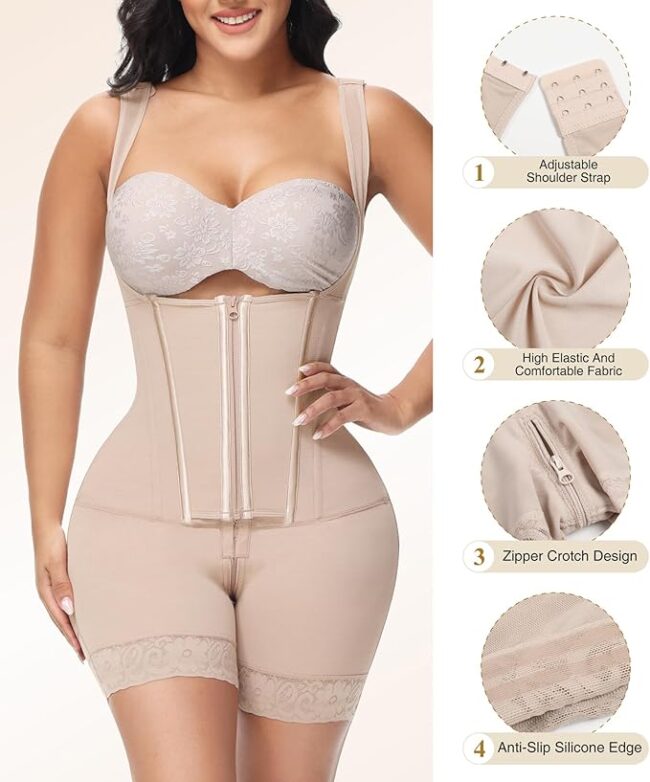 Fajas Colombianas Moldeadoras Post-Surgery Compression Girdle: Tummy Control Body Shaper - Image 28