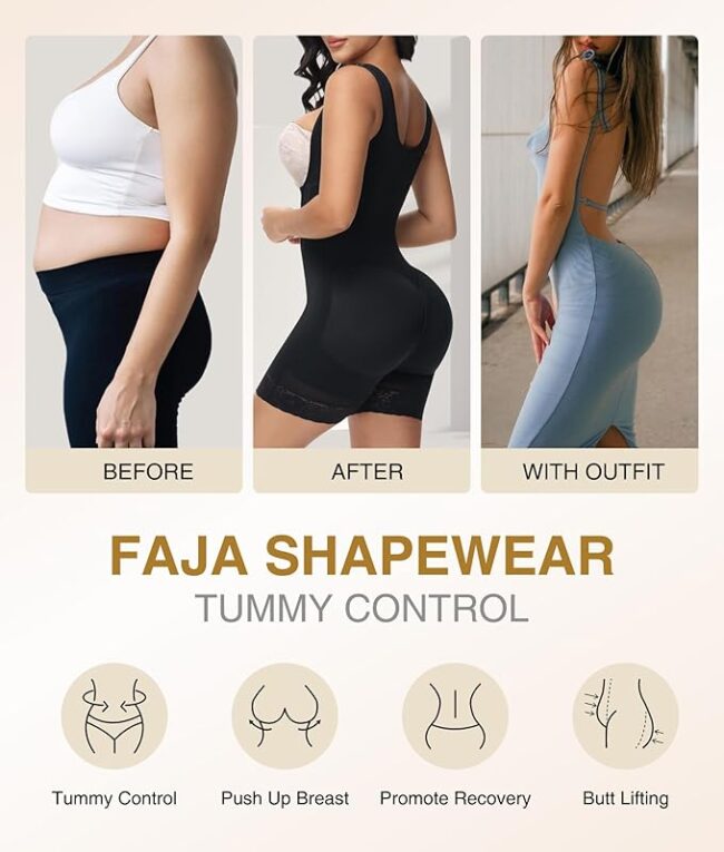 Fajas Colombianas Moldeadoras Post-Surgery Compression Girdle: Tummy Control Body Shaper - Image 20