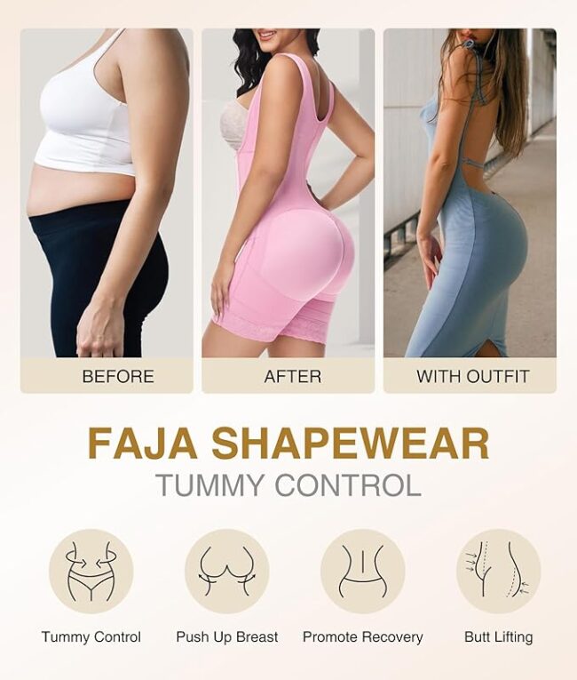 Fajas Colombianas Moldeadoras Post-Surgery Compression Girdle: Tummy Control Body Shaper - Image 3