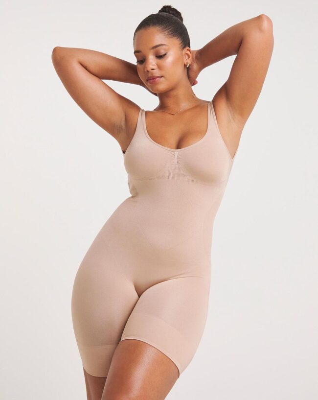 SHAPELLX Natural Lift Shaper Shorts: Seamless Legs, No Padding