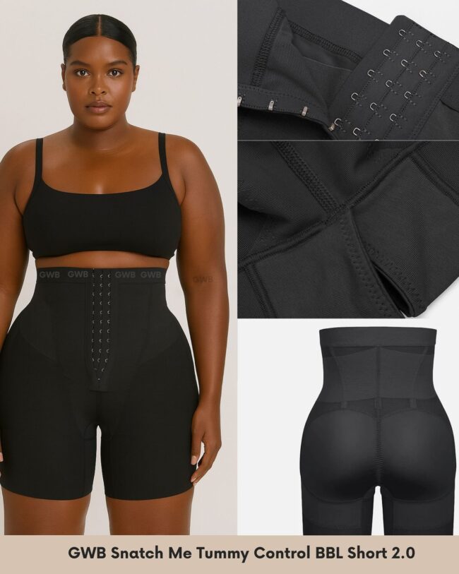 SHAPELLX High Waist Tummy-Sculpting Body Shaper Shorts - Image 6