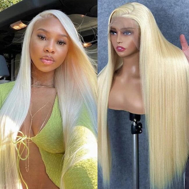 Radiant Blonde Glamour – 26” HD Lace Frontal Wig with Baby Hair & Glueless Comfort! ✨ - Image 5