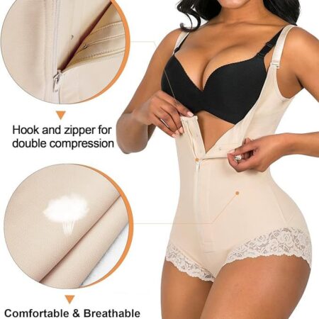 Shapewear for Women Tummy Control Fajas Colombianas Body Shaper Zipper Open Bust Bodysuit and other Bodysuits