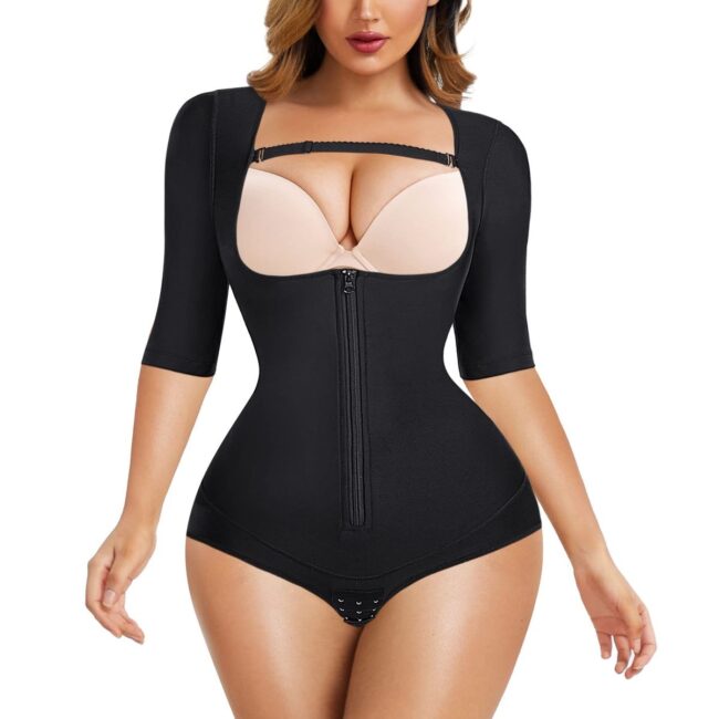 Total Curve Sculpt Thong Bodysuit: Tummy Control, Arm Smoothing & Butt Lift - Image 2