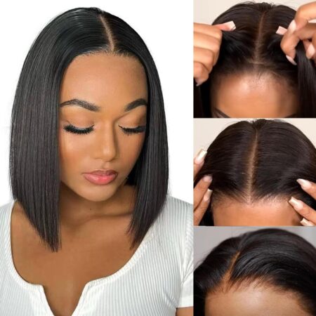 ✨ 12 Inch Chic. Confident. Ready in Seconds – Glueless Short Bob Closure Wig with 4x4 HD Closure & 180% Density! ✨ (Copy) (Copy)