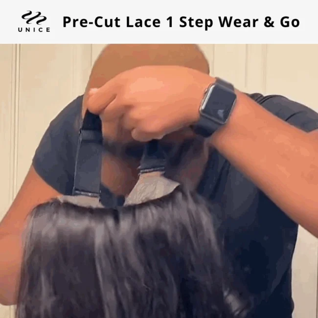 Wear Go Glueless Wig Pre-Cut 5*5 HD Lace unprocessed Human Hair Black Deep Wave - Image 9