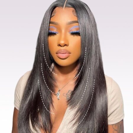 Soft Layers, Bold Beauty – Face-Framing Glueless Wig with 6x6 HD Lace & 200% Density!