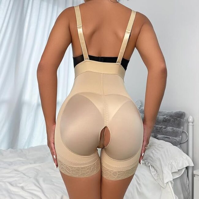 Women’s Waist Buckle Open-Crotch Camisole Bodysuit: Abdominal Shaping & Postpartum Support - Image 5