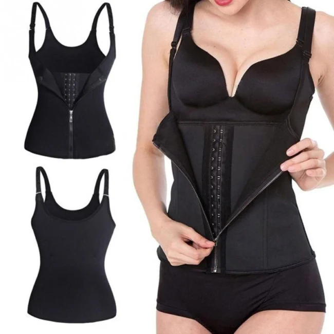 Feminine Body Shaper Tank Top: Smooth Silhouette with Delicate Design - Image 3