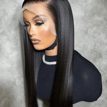 "Glamor Human Hair Wig - HD Lace Front, Pre-Plucked with Baby Hair, Glueless Stylish Natural Look"​