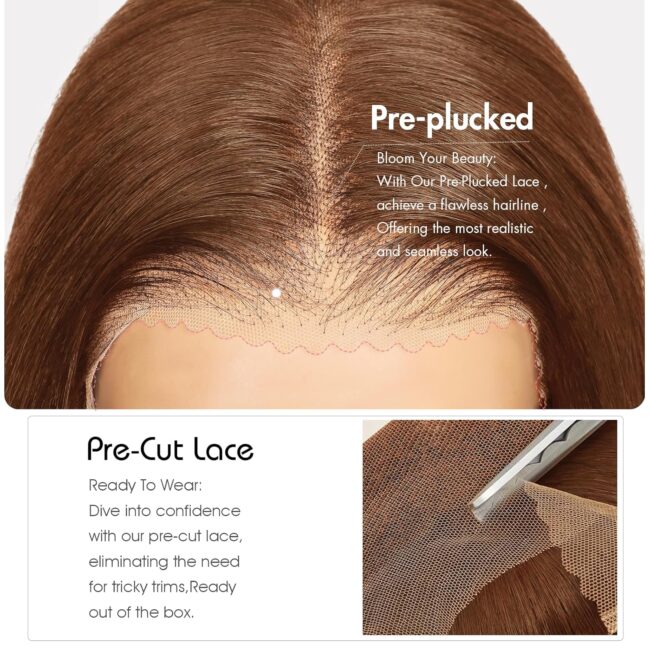 ✨ Luxury Volume, Rich Color – 9x6 Glueless Chocolate Brown Straight Wig with 250% Density & HD Lace! ✨ - Image 5