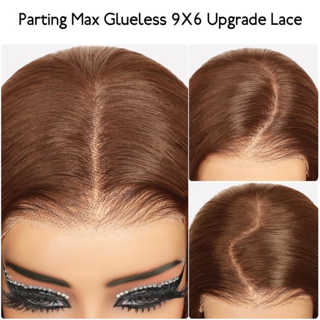 ✨ Luxury Volume, Rich Color – 9x6 Glueless Chocolate Brown Straight Wig with 250% Density & HD Lace! ✨ - Image 4