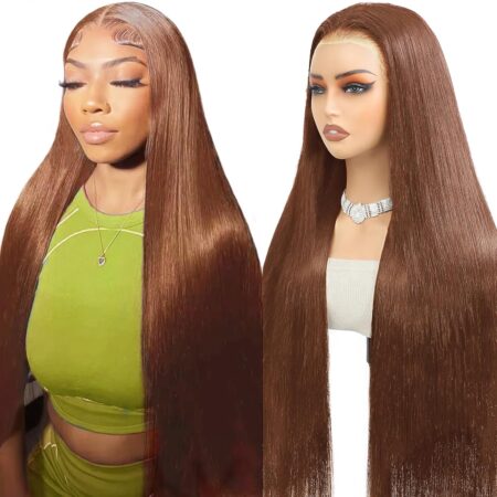 ✨ Luxury Volume, Rich Color – 9x6 Glueless Chocolate Brown Straight Wig with 250% Density & HD Lace! ✨