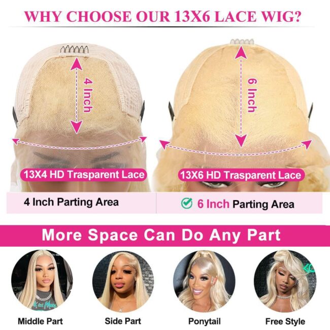 ✨ Ultimate Realism & Longevity – 26” 13x6 HD Skin-Like Frontal Wig with 200% Density & 2-Year Wear - Image 3