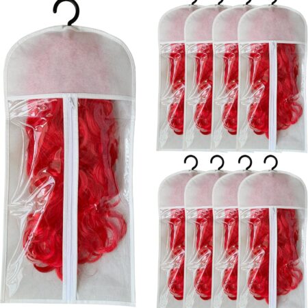 8 Bags. Total Protection. One Hanger – Your Complete Wig & Extension Storage System