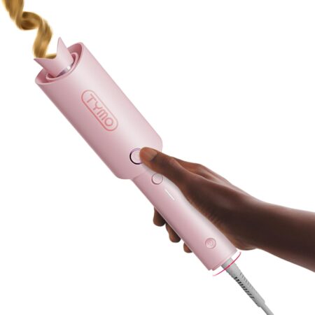 Curl. Release. Wow. – Automatic Rotating Curling Iron with 500 Million Ionic & Dual Voltage Peach