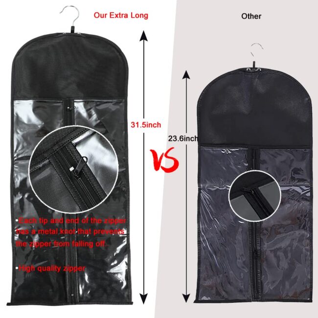 Longer. Stronger. Protected – Extra-Long Wig Storage Bag with Hanger for Multiple Wigs & Extensions - Image 5