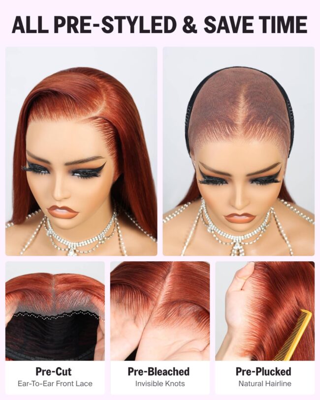 Luscious Waves, Seamless Fit – 13x6 Body Wave Glueless Frontal Wig with Drawstring & 220% Density (Copy) - Image 4