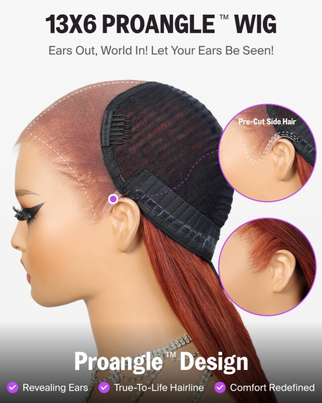 Luscious Waves, Seamless Fit – 13x6 Body Wave Glueless Frontal Wig with Drawstring & 220% Density (Copy) - Image 3