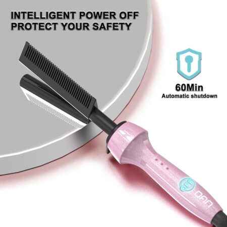 Power. Precision. Safety – Professional Electric Hot Comb with Dual Voltage & Auto Shut-Off!