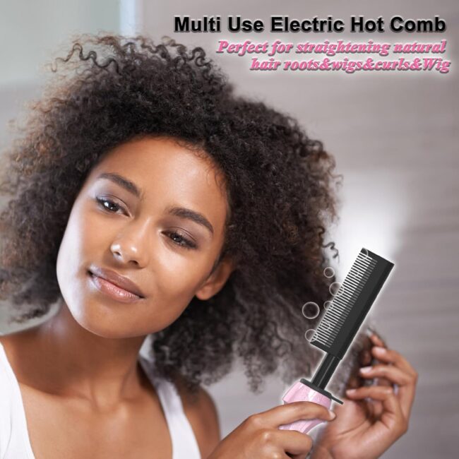 Power. Precision. Safety – Professional Electric Hot Comb with Dual Voltage & Auto Shut-Off! - Image 10