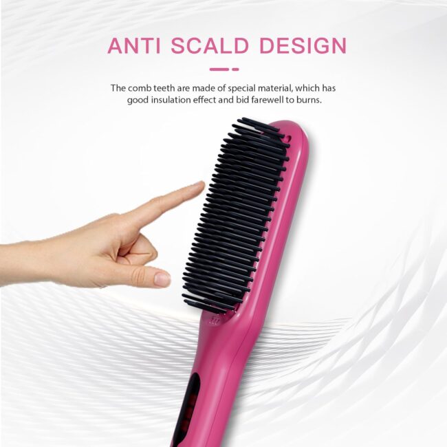 Rose Red Style in Seconds – The Hair Straightener Brush Series: Where Speed Meets Salon Perfection - Image 7