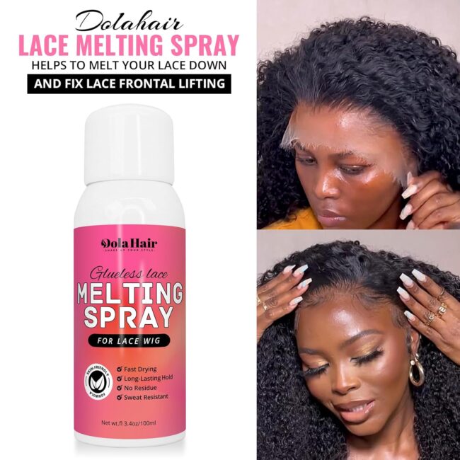 Seamless Hold, Invisible Finish – Complete Lace Glue Kit with Tint, Spray & Installation Tools (Medium Brown)! ✨