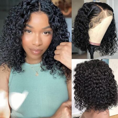✨ Bouncy Curls, Flawless Front – Short Curly Bob Deep Wave Wig with 13x4 HD Lace & 200% Density! ✨