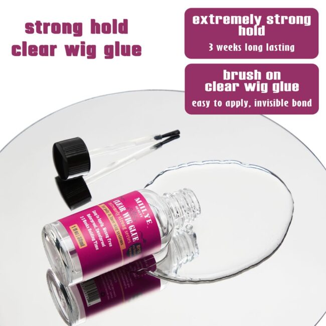 Stick. Swim. Stay. – Clear Wig Bond Glue with Remover & Band | Waterproof, 4-Week Hold, Swim-Proof - Image 5