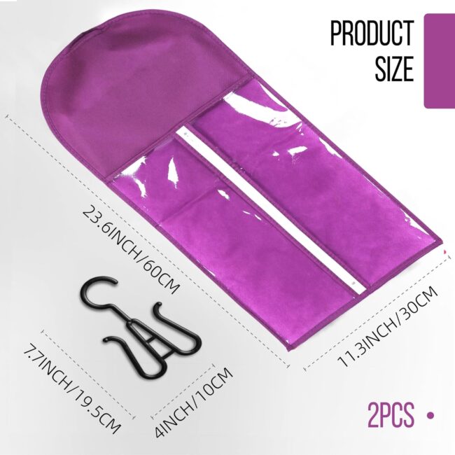 Store Smarter, Not Harder – Dust-Proof Wig Storage Bag with Hanger for Multiple Wigs! ✨ - Image 14