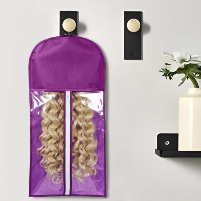 Store Smarter, Not Harder – Dust-Proof Wig Storage Bag with Hanger for Multiple Wigs! ✨ - Image 9