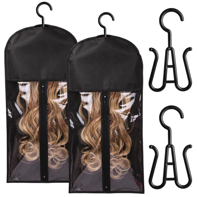 Store Smarter, Not Harder – Dust-Proof Wig Storage Bag with Hanger for Multiple Wigs! ✨ - Image 7