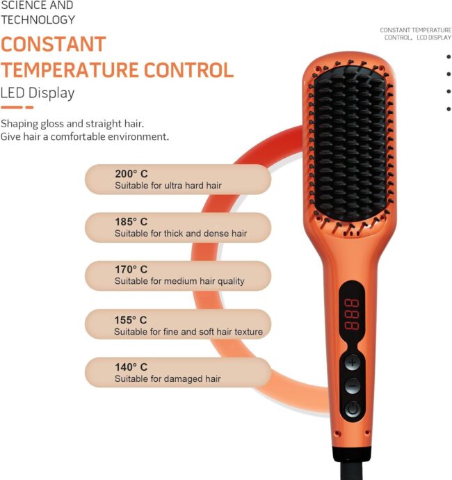 Style in Seconds – The Hair Straightener Brush Series: Where Speed Meets Salon Perfection - Image 3