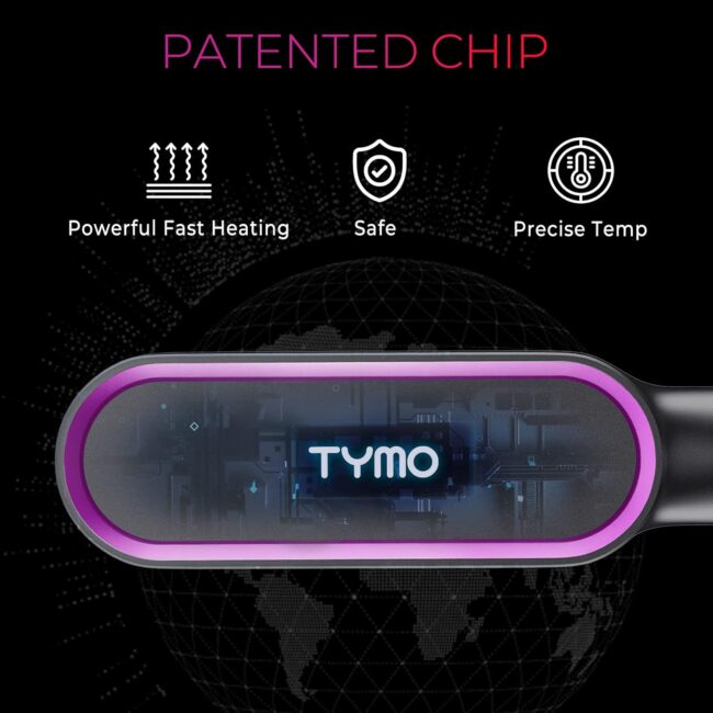 TYMO Ring Hair Straightener – Comb Straightening Brush for Women with 5 Temps, 20s Fast Heating & Dual Voltage - Image 5