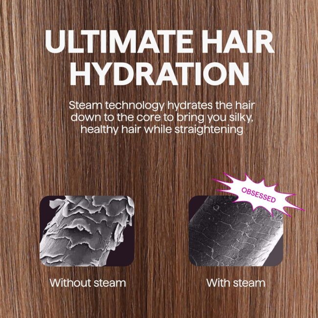 Wavytalk Pro Steam Hair Straightener Brush – Steamline Pro 3-in-1 (Dry, Mist, Steam) - Image 4
