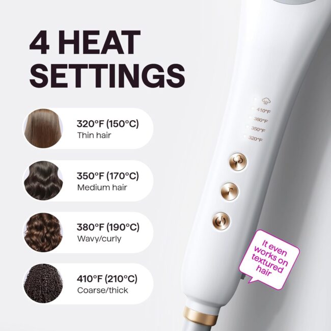 Wavytalk Pro Steamline Pro 3-in-1 Straightener Brush. Features steam infusion, 3 styling modes, and ceramic bristles to reduce damage, nourish hair, and straighten faster - Image 3