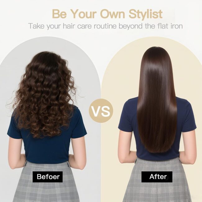 Yellow Style in Seconds – The Hair Straightener Brush Series: Where Speed Meets Salon Perfection - Image 5