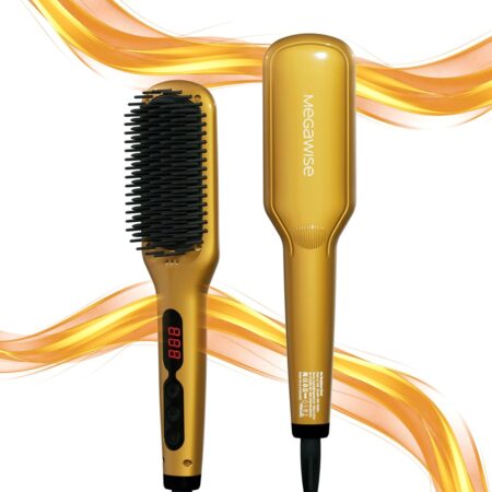 Yellow Style in Seconds – The Hair Straightener Brush Series: Where Speed Meets Salon Perfection
