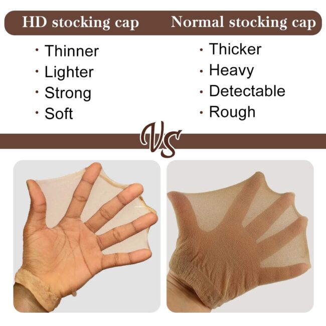 Invisible Perfection – 10 Pcs Transparent HD Wig Caps for Flawless Wig Days - Image 4