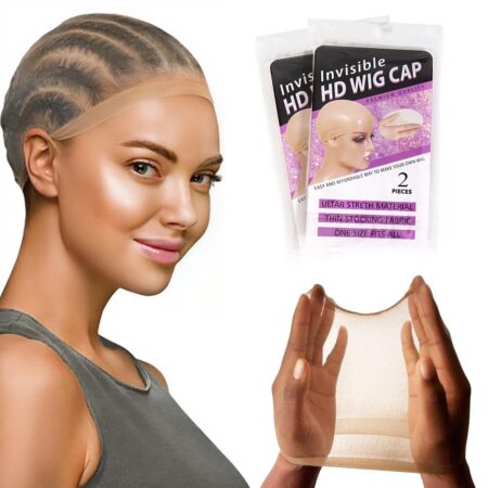 Invisible Perfection – 10 Pcs Transparent HD Wig Caps for Flawless Wig Days
