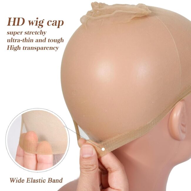 Invisible Perfection – 10 Pcs Transparent HD Wig Caps for Flawless Wig Days - Image 9